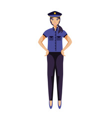 police officer female avatar character