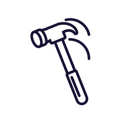 hammer tool isolated icon