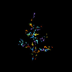 Question marks Quiz, doubt poll query public poll.