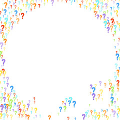 Question marks Quiz doubt survey faq public poll.