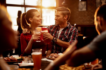 Let's toast to our love!