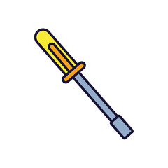 screwdriver tool isolated icon