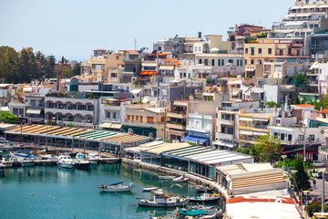 Small sailing boats and yachts docked at port of Piraeus, Greece