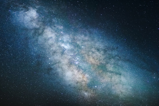 Large view of night sky with Milky way
