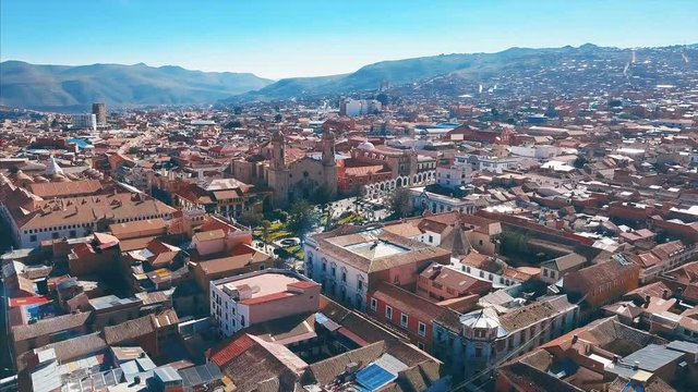 City of Potosi aerial view, Bolivia