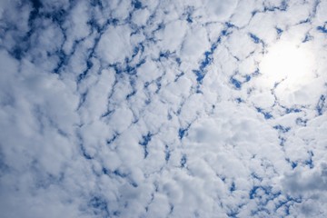 Sky heaven with day blue color for background,  cloud atmosphere.