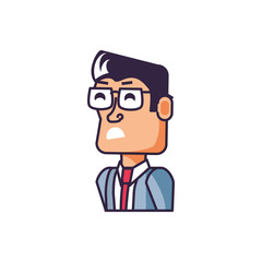 businessman elegant avatar character
