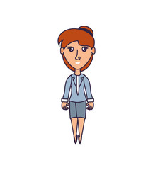 business woman elegant avatar character