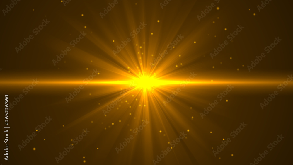 Canvas Prints gold lights shining .golden background with shiny stars and rays.sparkles or particle glitter lighti