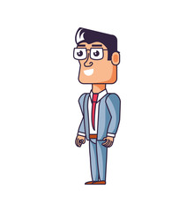 businessman elegant avatar character