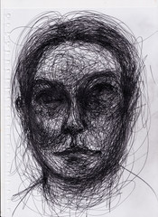 Ink Portrait In Lines