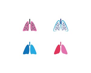 Lung logo template vector icon