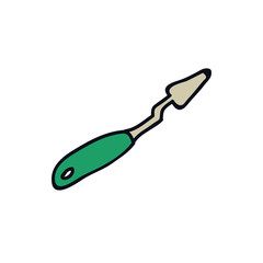 palette knife doodle icon