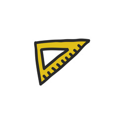 ruler doodle icon