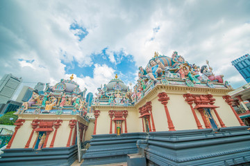 A Sri Mariamman Hindu temple in Singapore.