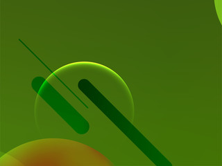 Abstract green geometric background.