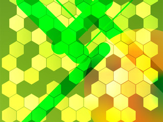 Fototapeta na wymiar Abstract green geometric background.