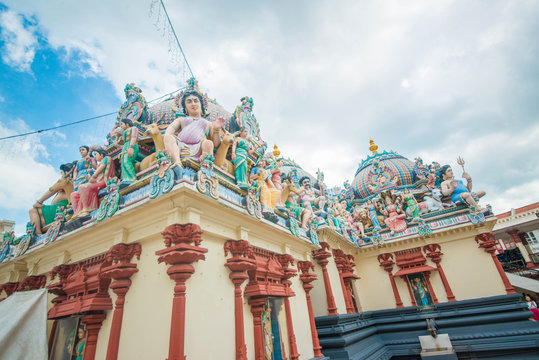 Sri Mariamman Temple In Singapore.