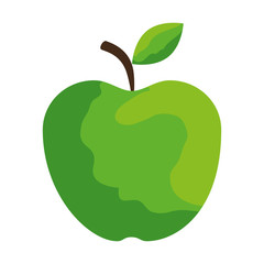 fresh apple healthy icon