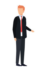 elegant businessman avatar character