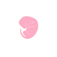 fetus 2 month doodle icon
