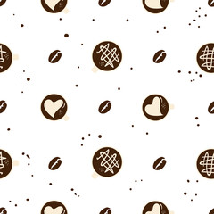 coffee pattern background graphic