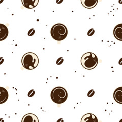coffee pattern background graphic