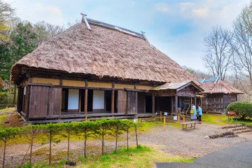 Fototapeta na wymiar Michinoku Folklore Village in Kitakami, Japan
