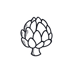 artichoke doodle icon