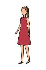 elegant businesswoman avatar character