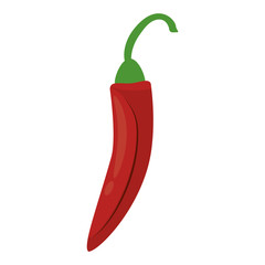 Chilli spicy vegetable cartoon