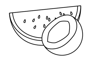 delcious fresh fruits cartoon