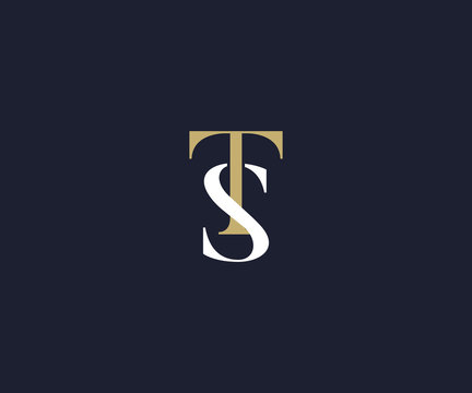 TS logo. letter T luxury logo template
