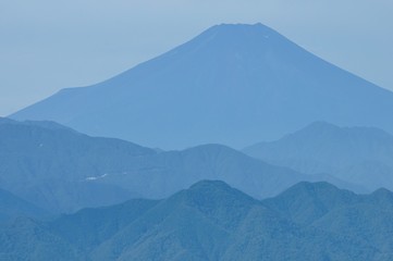 生藤山より望む富士山