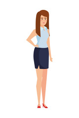 elegant businesswoman avatar character