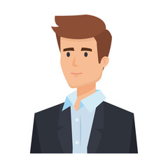 elegant businessman avatar character
