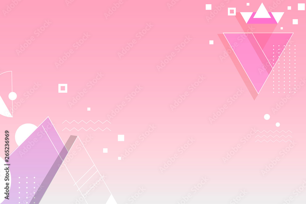 Sticker Pink pyramids background