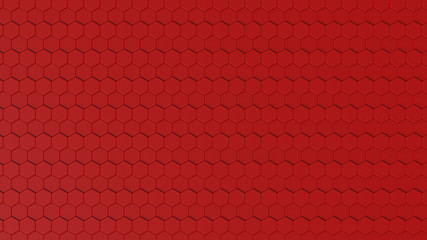 3D rendering of geometric hexagonal abstract background