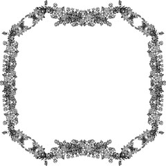 Vector illustration of backdrop white for flower frame