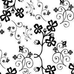 Vector illustration flower frame with beautiful decoration