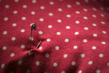 hearts on red background