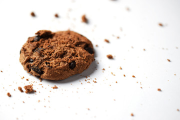 cookie biscuit on a white background