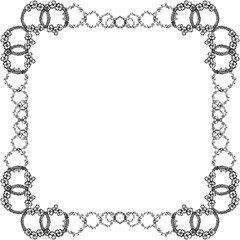 Vector illustration various style design for flower frame