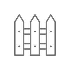Fence line icon.