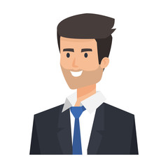 elegant businessman avatar character