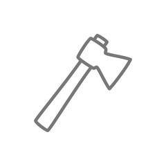 Axe line icon.