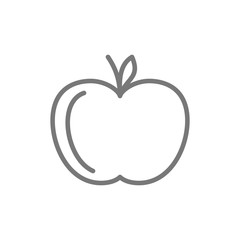 Apple line icon.