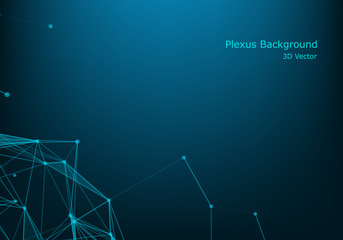 Abstract technology futuristic background. Big data visualization. Block chain network concept.