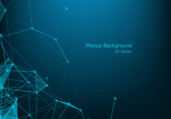 Abstract technology futuristic background. geometric digital connection structure, vector illustration .Big data concept.