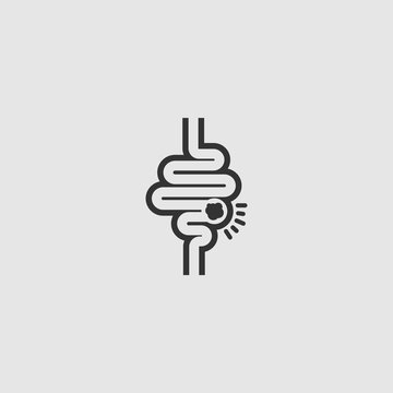 Simple Digestive System Vector Icon